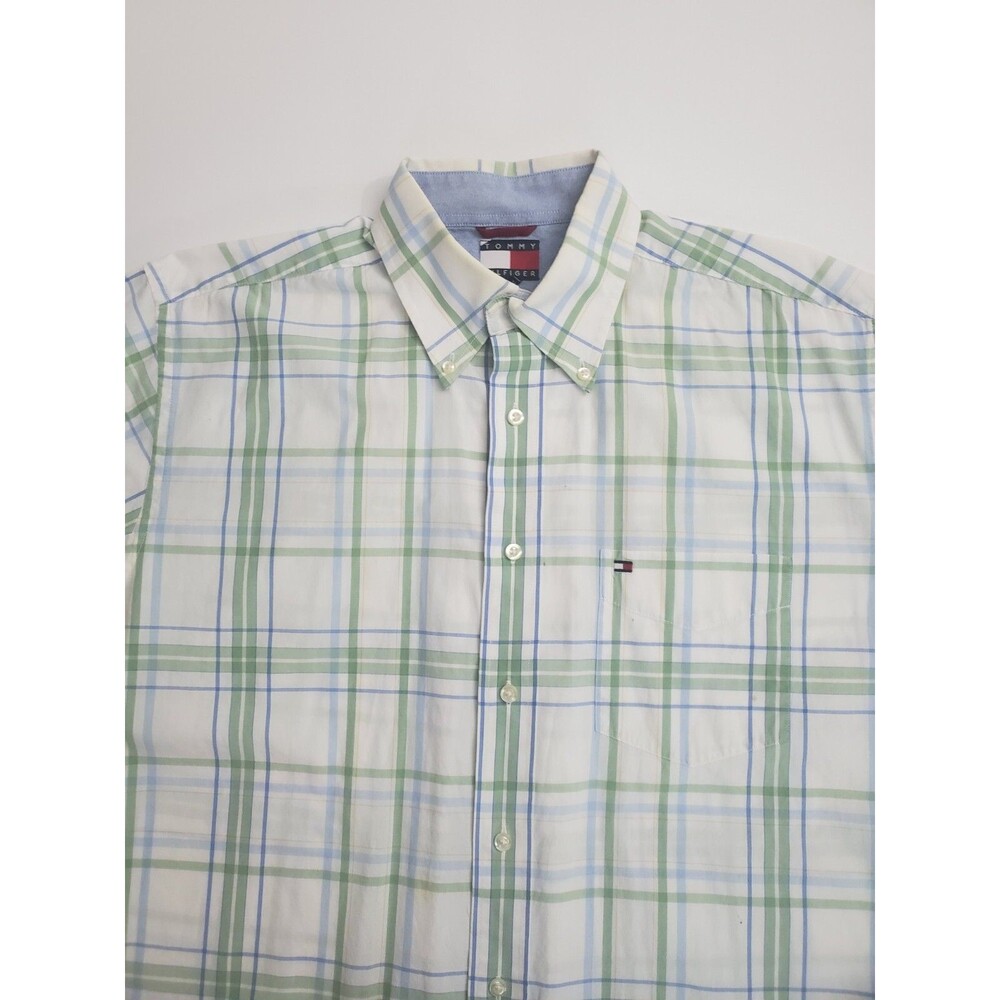 Tommy Hilfiger Men's‎ Short Sleeve Button Casual Shirt, Medium